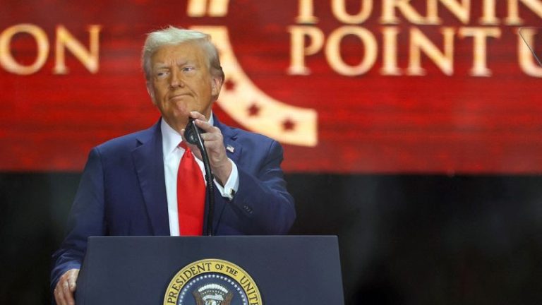 Trump honors Charlie Kirk’s legacy and describes him as a ‘martyr for American freedom’