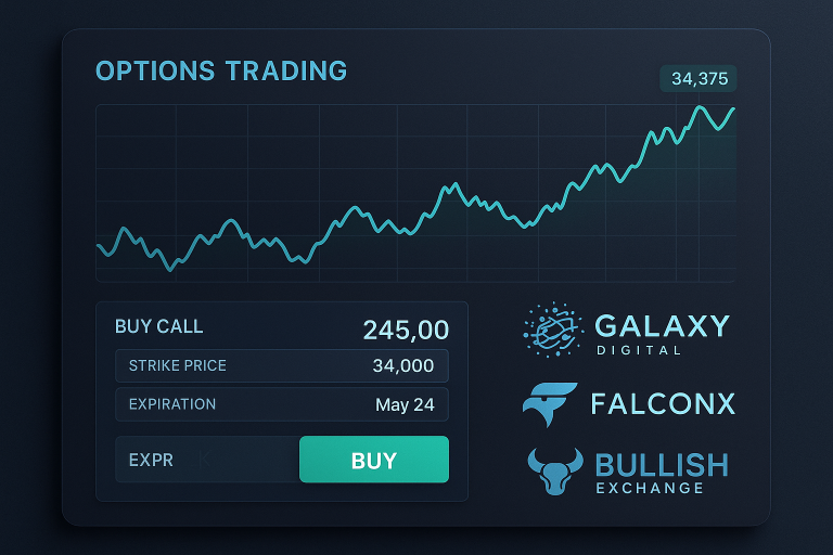 Bullish shares surge 10% after plans to launch crypto options trading in US