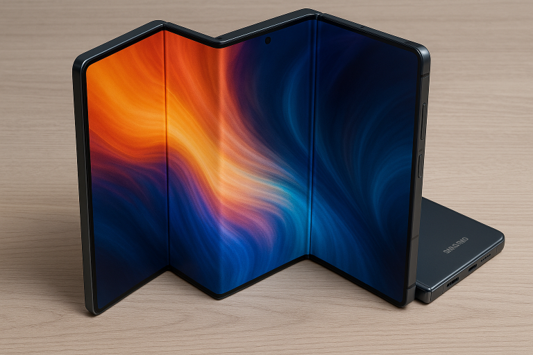 Samsung pushes foldable tech race with new tri fold smartphone