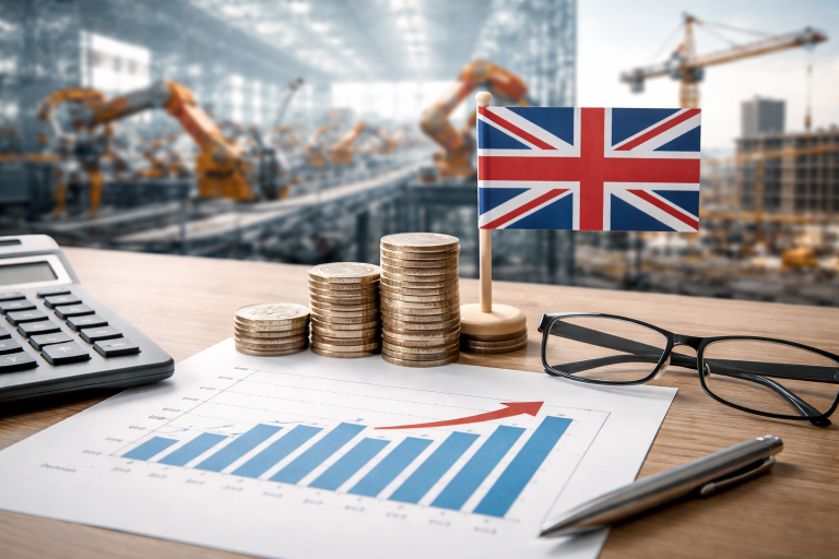 UK economy grows 0.1% in Q4 as services stall and investment weakens