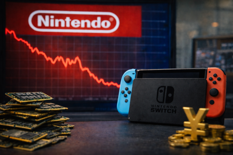 Nintendo shares slide after revenue miss as memory chip costs pressure outlook