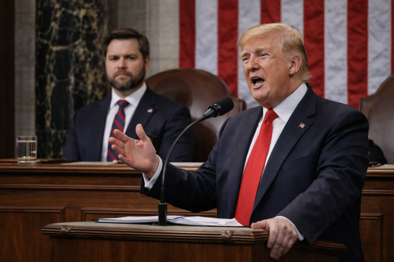 Trump hails ‘golden age’ economy in record State of the Union speech